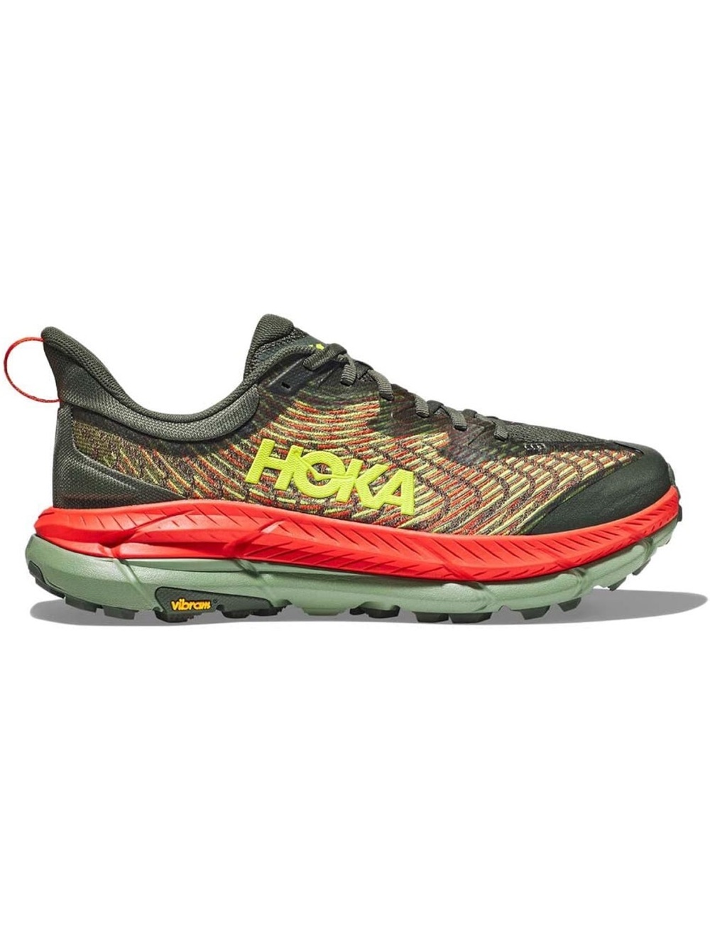 Hoka One One Mafate Speed 4 Thyme Green Fiesta 11D Wide Trail Running Shoes